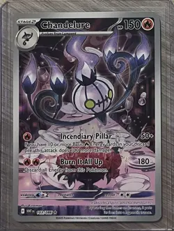 Pokemon White Flare Chandelure 103/086 Illustration Rare Full Art - IR - Image 1