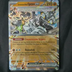 Pokemon Cornerstone Mask Ogerpon ex 058/131 Prismatic Evolutions Holo EX - Image 1