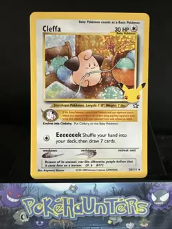 Pokemon Card Cleffa 20/111 Celebrations Classic Collection Holo Rare Near Mint - Image 1