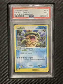 2004 PSA 9 Ludicolo #020 Holo Black Star Promo Pokemon TCG Ereader - Image 1