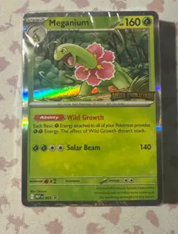 Pokemon Mega Evolution Meganium 001 Promo Sealed - Image 1
