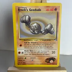 Brock's Geodude 66/132 Gym Heroes (Unlimited) Common Pokemon Heavy Play+ - Image 1