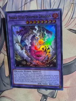 Yugioh Asian English Snake-Eyes Doomed Dragon SUDA-AE035 Ultra rare NM - Image 1