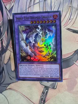 Yugioh Asian English Snake-Eyes Doomed Dragon SUDA-AE035 Ultra rare NM - Image 3