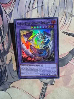 Yugioh Asian English Snake-Eyes Doomed Dragon SUDA-AE035 Ultra rare NM - Image 4