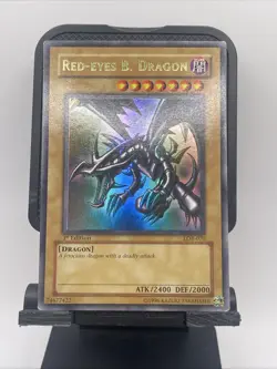 Yu-Gi-Oh! Red Eyes B. Dragon Ultra Rare LOB-070 1st Edition Glossy - Image 4