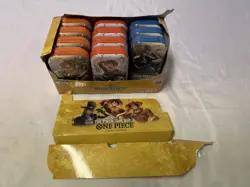 LOT OF 11 ONE PIECE TIN PACK SET VOL 2 TS-02 OP-13 SEALED BANDAI - Image 2
