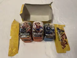 LOT OF 11 ONE PIECE TIN PACK SET VOL 2 TS-02 OP-13 SEALED BANDAI - Image 3
