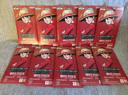 One Piece TCG: Carrying On His Will Sleeved Booster OP-13 English (LOT OF 10) - Image 1