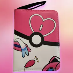 Pokemon Jigglypuff & Sylveon Fairy TCG Card Zip-Binder w/ 4 Pockets & 50 Pages - Image 1