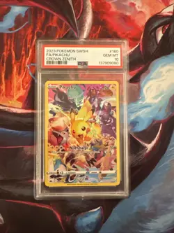 Pokemon TCG Pikachu Crown Zenith Holo Card 160/159 PSA 10 - Image 1
