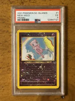 2001 Mew Southern Islands Pokemon Card Promo Holo 1/18 PSA 5 EX RARE TCG WOTC - Image 1