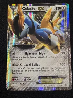 Cobalion EX 93/135 Plasma Storm Pokemon Trading Card Game NM - Image 1