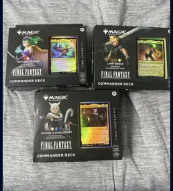 Magic The Gathering Final Fantasy Commander Deck Set Of 3 - Image 1