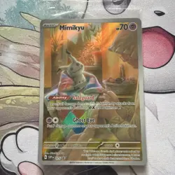 Pokemon TCG: Mimikyu SVP 075 New & Sealed ETB Promo Paldean Fates - Image 1