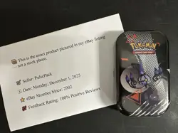 Pokemon Unova Mini Tin [Chandelure & Zorua] Black Bolt & White Flare, Sealed - Image 2
