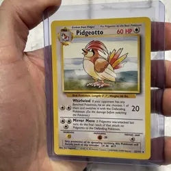 Pokemon Pidgeotto 022/102 Base Set Regular MP+ Vintage Vtg Pokemon Card Rare TCG - Image 2