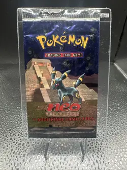 Pokemon Neo Discovery Booster Pack Umbreon Art - EMPTY - Image 1