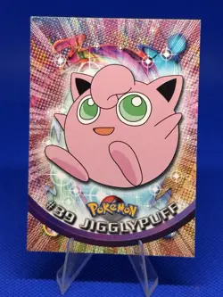 Pokemon Cad Jigglypuff #39 TOPPS Black Logo 1st Print NEAR MINT Non-Holo - Image 1