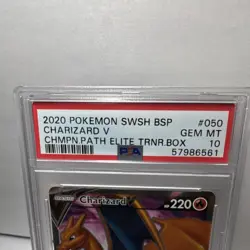 Pokemon TCG Charizard V SWSH050 Sword & Shield Promo Holo PSA 10 2020 - Image 2