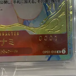 Blue Nami One Piece TCG Chinese Slab Card Waifu 1st Anniversary OP01-016 Hidden - Image 5