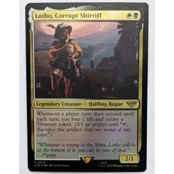Lotho, Corrupt Shirriff Foil, LOTR: Tales of Middle-Earth (LTR) #213, NM - Image 1