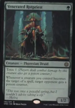 Venerated Rotpriest - Phyrexia: All Will Be One: #192, MTG Nm C252 - Image 1