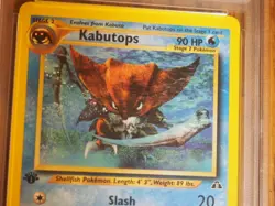 Pokemon 2001 1st Edition Neo Discovery Kabutops rare card, PSA 7 - Image 2