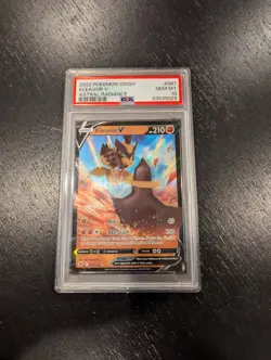 2022 Pokemon SWSH #087 Kleavor V Astral Radiance PSA 10 - Image 1