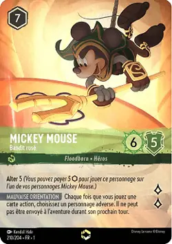 Lorcana - Mickey Mouse - Bandit ruse - Premier Chapitre - MINT/NMINT - FR - FOIL - Image 1