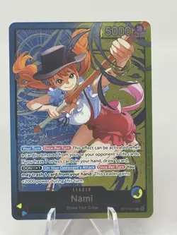 Nami (041) OP11-041 A Fist of Divine Speed Rare Full Art Holo One Piece Card New - Image 2