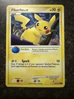 Pikachu - 9/17 - Holo Pop Series 6 Promo Rare - Pokemon Card - NM - Image 3