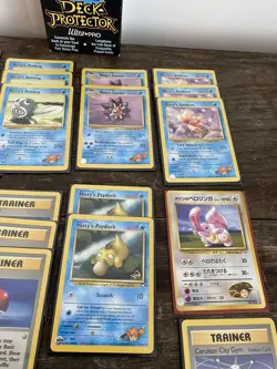 Vintage 1999 2000 Pokemon 57 Card Lot Full Art Halo Energy Poke Ball NM Lot !! - Image 5
