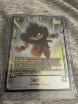 Son Goku FB08-100 Alternate Art Saiyan's Pride Dragon Ball English Card Fusion W - Image 2
