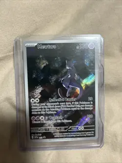 Pokemon Mewtwo SVP 052 Black Star Promo Scarlet and Violet Card - Image 1