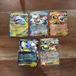 Pokemon Mega Evolution Set of EX Double Rare 5 Card Lot NM - Image 1