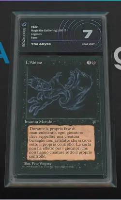 MTG THE ABYSS NM L'ABISSO GRADED ITALIAN IT_LG VINTAGE MAGIC - Image 1