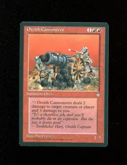 MAGIC ORCISH CANNONEERS MTG ENG ICE AGE - Image 1