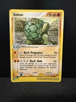 Golem 5/97 Holo Rare EX Dragon E Series Pokemon TCG - Image 1