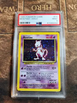 1999 Pokemon English 10/102 Mewtwo-Holo PSA 9 #41049354 - Image 1