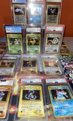 Lotto POKEMON VINTAGE BOX CON GRADATA/Booster/Charizard 1stEd Set Base/holo rare - Image 5