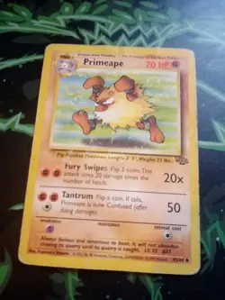Pokemon TCG Primeape Jungle 43/64 Regular Unlimited Uncommon - Image 1