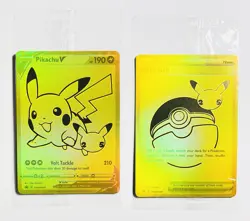 Pokemon Pikachu v and Poke Ball SWSH145+146 25th Anniversary Promos - Image 1