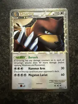 2010 Pokemon Ursaring 89/95 Unleashed Holo Prime - Image 1