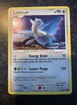 Pokemon Latios Latias SET 4/17 - 3/17 Holo Rare POP Series 7 2008 - NM - Image 2
