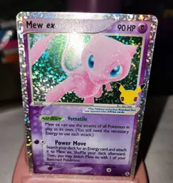 NM-Pokemon RARE-Mew ex 88/92 Celebrations: Classic Collection Holo - Image 1