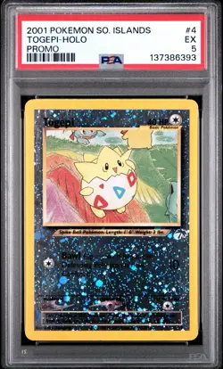 2001 Pokemon Southern Islands Togepi Holo Promo #4 PSA 5 - Image 1