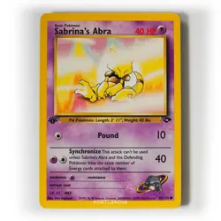 Pokemon - Sabrina's Abra - 1st Edition - Non Holo - 93/132 - Gym Challenge - Image 1