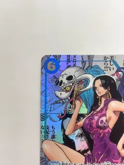 Boa Hancock ONE PIECE Card OP07-051 Comic Parallel Manga Alt Art Japanese Japan - Image 3