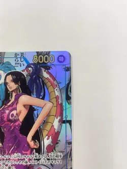 Boa Hancock ONE PIECE Card OP07-051 Comic Parallel Manga Alt Art Japanese Japan - Image 4